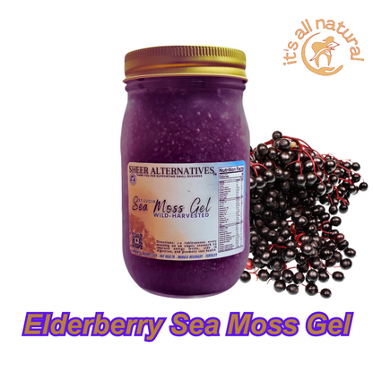 Elderberry Sea Moss Gel | St Lucia Sea Moss Gel | sheeralternatives