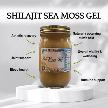 St Lucia Wild-Harvested Shilajit Sea Moss Gel in Dallas - Sheer Alternatives